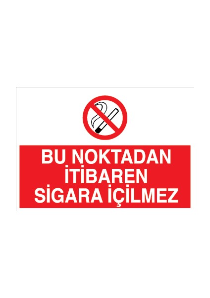 Bu Noktadan Itibaren Sigara Içilmez Alüminyum
