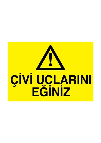 Çivi Uçlarını Eğiniz Alüminyum