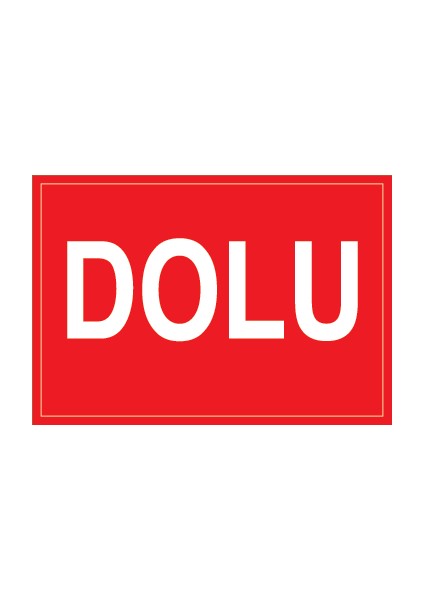 Dolu Sticker - Folyo