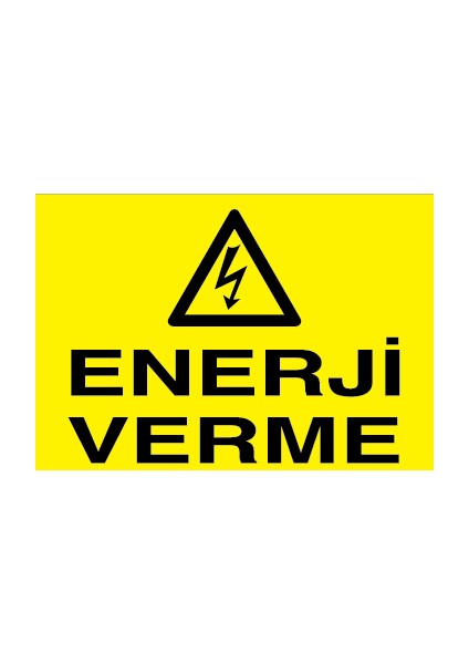 Enerji Verme Sticker - Folyo