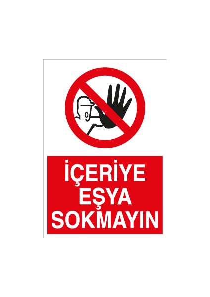 Içeriye Eşya Sokmayın Alüminyum
