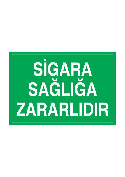 Sigara Sağlığa Zararlıdır Sticker - Folyo