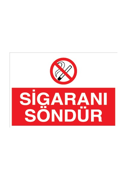 Sigaranı Söndür Alüminyum