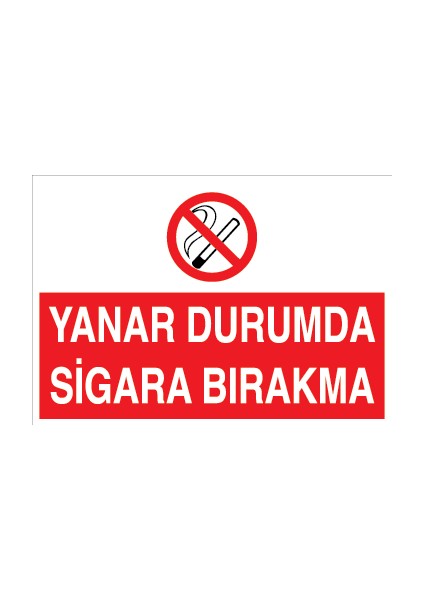 Yanar Durumda Sigara Bırakma Alüminyum