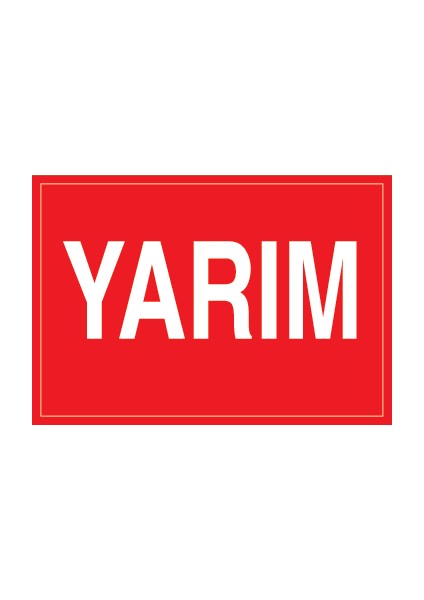Yarım Sticker - Folyo