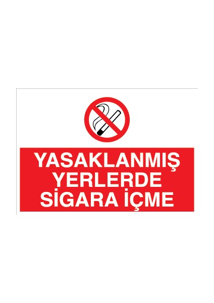 Yasaklanmış Yerlerde Sigara Içme Sticker - Folyo