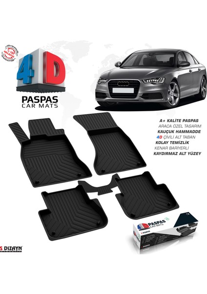 Audi A6 4D Havuzlu Paspas 2011-2018 A+Kalite