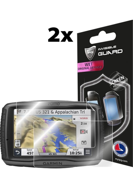 Garmin Zumo 590 / 590LM / 595 / 595LM 5 Inch Motosiklet Navigasyon Ekran Koruyucu (2 Adet)