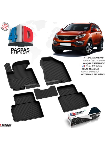 Kia Sportage 4D Havuzlu Paspas 2010-2016 A+Kalite