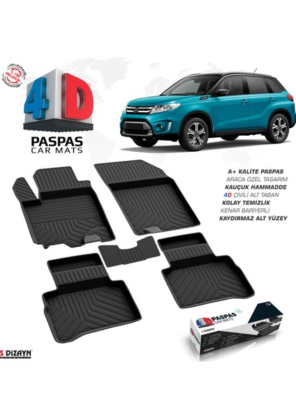 Suzuki Vitara 4D Havuzlu Paspas 2015-2019 A+Kalite