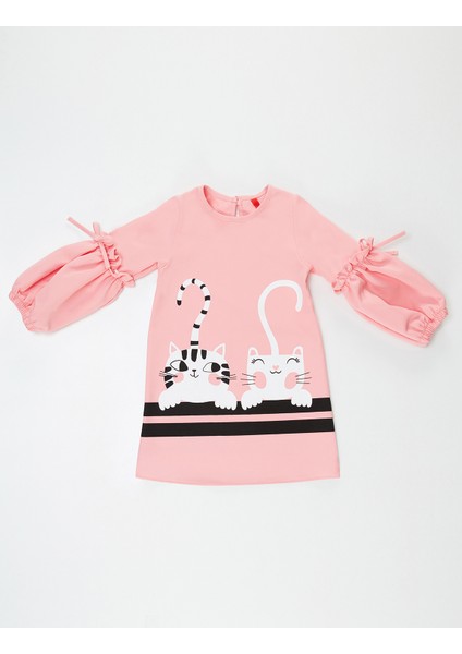 Cute Friends Kız Çocuk Dokuma Elbise modelleri