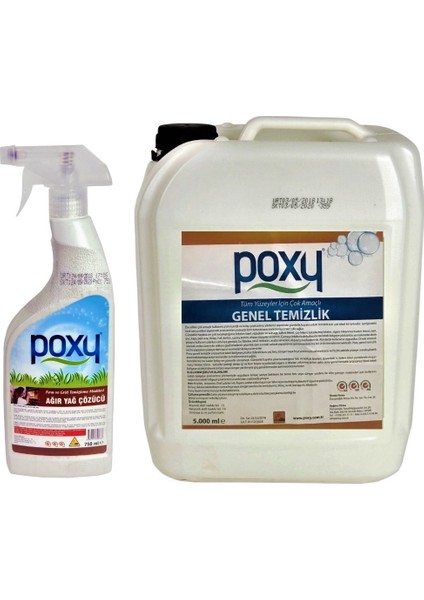 Genel Temizlik 5000 ml Ağır Yağ Çözücü 750 ml
