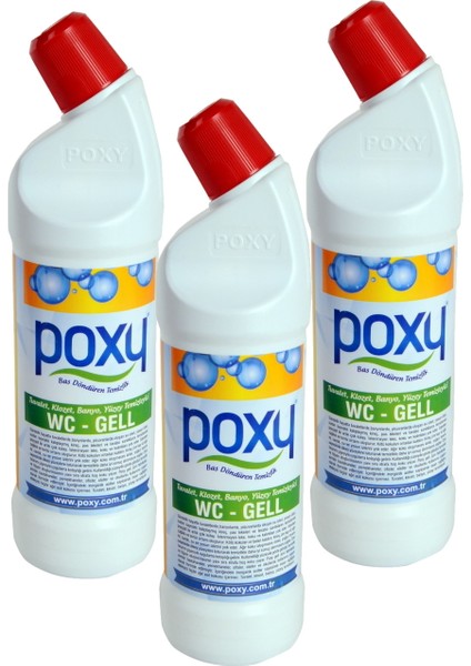 Wc Jell 1000 ml - 3'lü Set