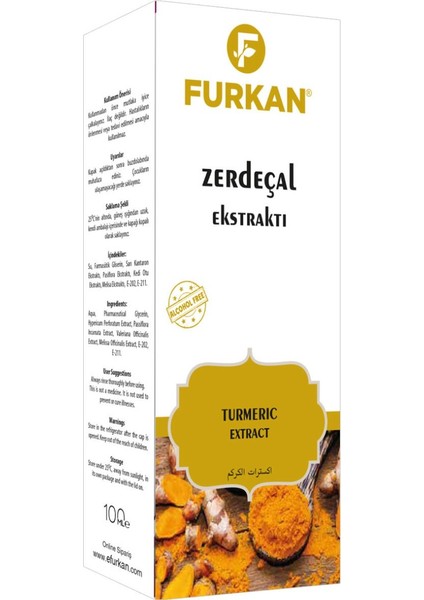 Zerdeçal Ekstrakt - 100 ml