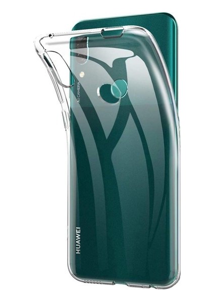 Huawei P Smart Z Silikon Kılıf + Tam Kaplayan 6D Nano Ekran Koruyucu Şeffaf