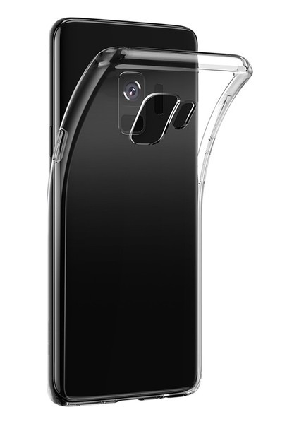 Samsung Galaxy S9 Plus Silikon Kılıf + Tam Kaplayan 6D Nano Ekran Koruyucu Şeffaf