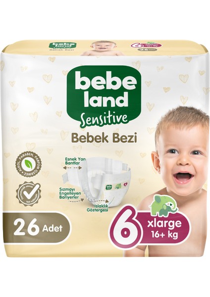 Sensitive Bebek Bezi 6 Numara 26 Adet