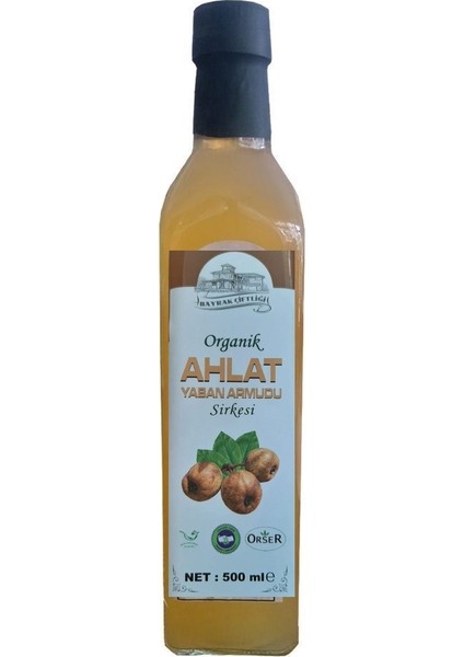 Organik Ahlat (Yaban Armudu) Sirkesi 500 ml
