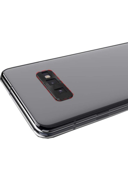 Samsung Galaxy S10E Kamera Lens Koruma Halkası Kapalı Tasarım Siyah