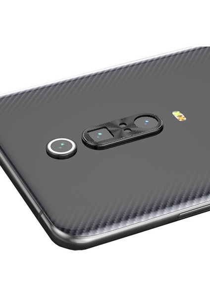 Xiaomi Redmi K20 Kamera Lens Koruma Halkası Kapalı Tasarım Siyah