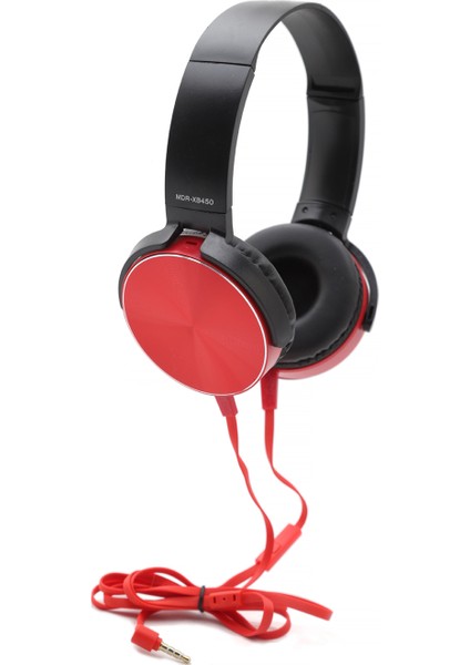 MDR-XB450AP Extra Bass Mikrofonlu Kulaklık - Kırmızı
