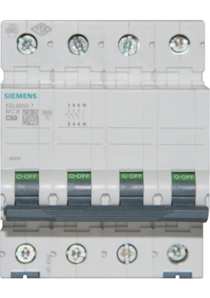 Otomatik Sigorta C50A - 6Ka 70Mm - 5Sl6650-7 - 3F+N