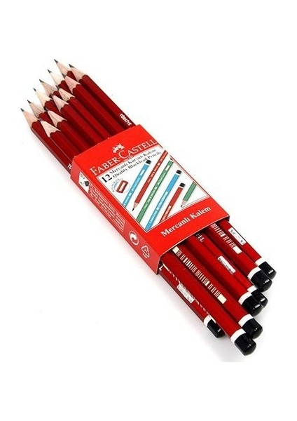 Mercanlı Kurşun Kalem 12'li 3 Paket