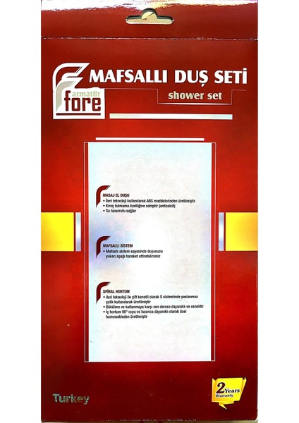 MAF-208 5 Fonksiyonlu Mafsallı (Askılı) Duş Seti