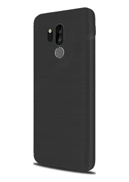 LG G7 Silikon Kılıf - Siyah + Cam Ekran Koruyucu