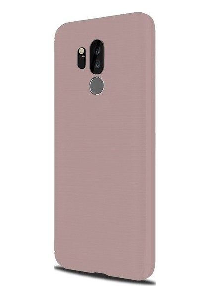 LG G7 Silikon Kılıf - Rose + Cam Ekran Koruyucu