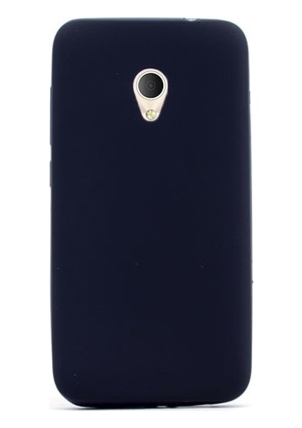 Alcatel U5 Silikon Kılıf - Siyah + Cam Ekran Koruyucu