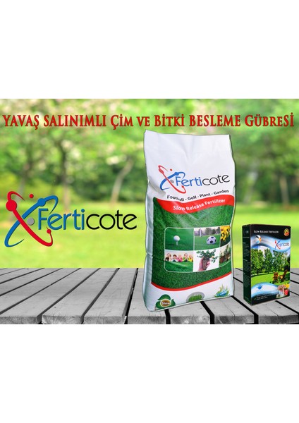 15-10-10+Me Ferticote 1 kg Tüm Bitkiler Için Besleme Gübresi