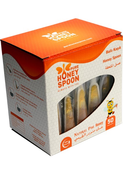 Pure Honey Spoon | Ballı Kaşık (50 x 7 gr Paket)