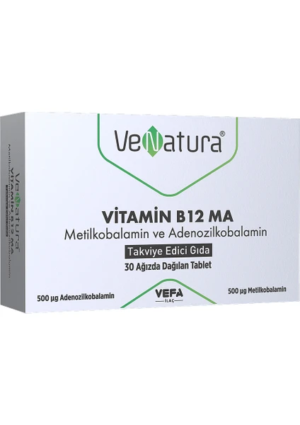 Vitamin B12 Ma Metilkobalamin ve Adenozilkobalamin Takviye Edici Gıda