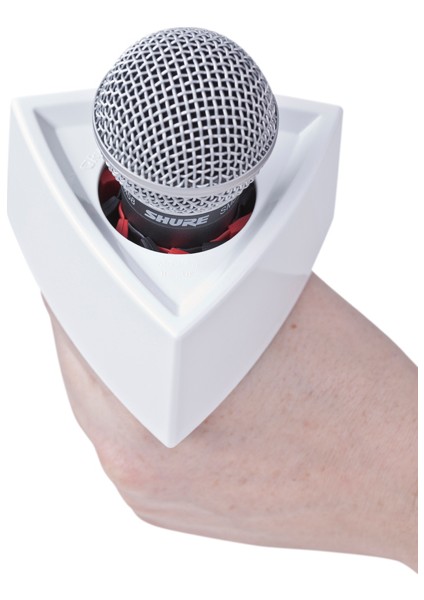 107308 Beyaz Üçgen Mic Flag