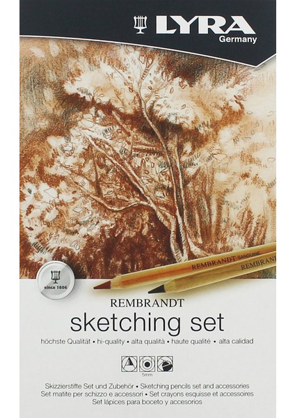 Rembrandt 11 Parça Eskiz Seti Profesyonel Sanatçılar İçin Kaliteli Malzemeler