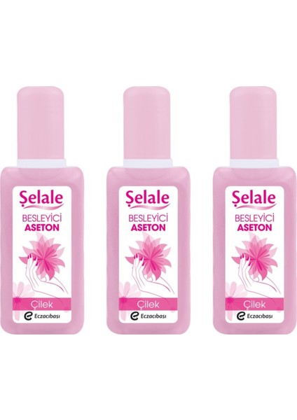 Besleyici Aseton Çilek Özlü 120 ml - 3 Adet