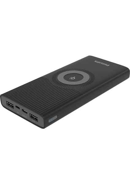 DLP10026 Qi Kablosuz Taşınabilir Hızlı Şarj Cihazı 10000 mAh Powerbank (USB-C Çıkış + 2xUSB Port)