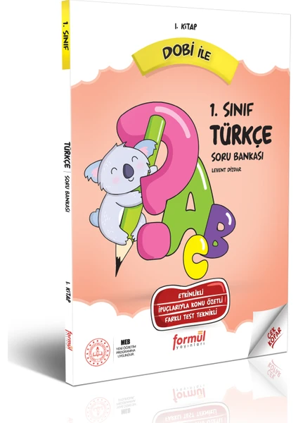 Formül Yayınları Dobi 1. Sınıf Türkçe Soru Bankası 1. Kitap