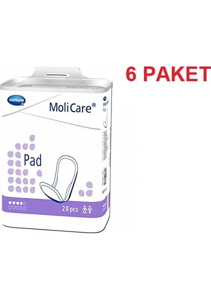Molicare Pad 4 Damla Mesane Pedi 28'lik Paket x 6 fiyatları