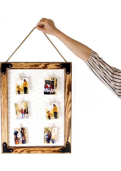 Nobby Star 39 x 50 Ebatında Ahşap Telli Mandallı Ahşap Fotoğraf Çerçevesi fiyatları