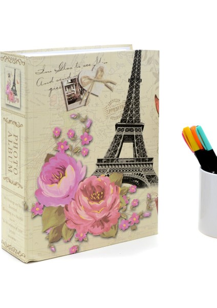 Nobby Star 10 x 15 Ebatında 100'lük Paris Desen Fotoğraf Albümü Eyfel Kulesi