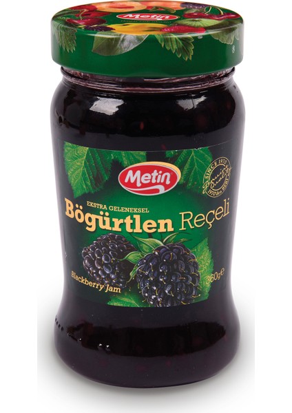 360 Gr Böğürtlen Reçeli Cam Kavanoz