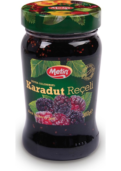 360 Gr Karadut Reçeli Cam Kavanoz