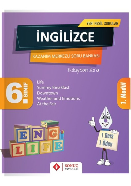 Sonuç Yayınları  6.Sınıf Ingilizce Modüler Set