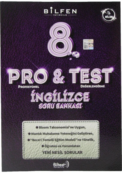 Bilfen Yayınları 8. Sınıf Pro&Test İngilizce Soru Bankası