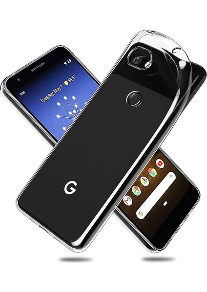 Google Pixel 3A Soft Silikon Kılıf - Şeffaf fırsatları