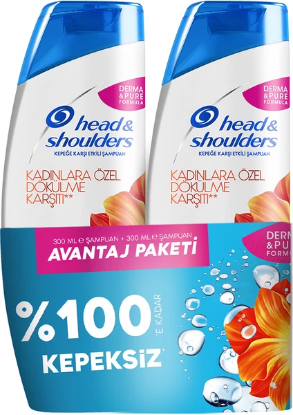 Head & Shoulders 2'si 1 Arada Şampuan Saç Dökülmelerine Karşı 350+350 ml