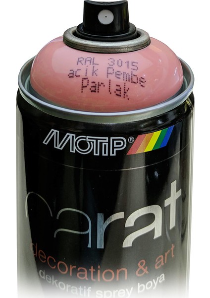 Carat Ral 3015 Sprey Boya 400ml - Parlak Açık Pembe