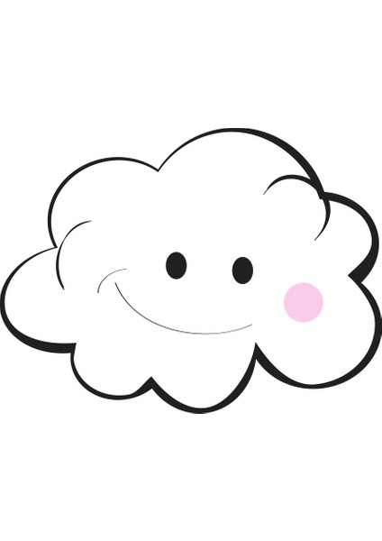 Şirin Bulutlar Unicorn ve Yıldızlar Çocuk Odası Sticker